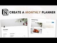 Video thumbnail for Create a monthly planner in Notion (beginner tutorial + free template)