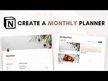 Video thumbnail for Create a monthly planner in Notion (beginner tutorial + free template)