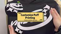 Video thumbnail for Heavy Weight Custom Design Hoodies No String Oversized Cropped Hoodies Custom Puff Print Boxy Drop Shoulder Hoodies