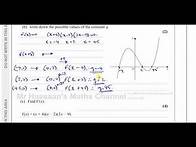 Video thumbnail for WMA11/01(Edexcel) IAL P1 January 2022 Q7 Transformations, Differentiation, Solving Quadratics