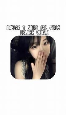 Video thumbnail for Black T-shirt Roblox Girl | Roblox T-shirt Black Aesthetic