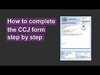 Video thumbnail for How to Complete a CCJ (County Court Judgment) Form