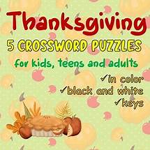 Video thumbnail for THANKSGIVING crossword puzzles esl printable worksheet turkey activities