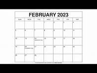Video thumbnail for Free Printable February 2023 Calendar Templates With Holidays - Wiki Calendar