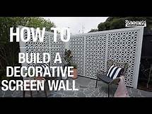 Video thumbnail for How to build a decorative screen - Bunnings Warehouse