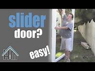 Video thumbnail for How to install a slider, sliding glass door. Easy. Home Mender