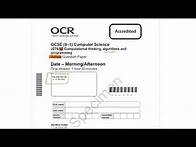 Video thumbnail for OCR 9-1 GCSE Computer Science Specimen Paper 2 Walkthrough