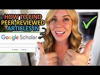 Video thumbnail for How to Find Peer Reviewed Journal Articles on Google Scholar