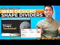 Video thumbnail for Creating Modern Unique and Custom Shapes in Websites Using Shape Dividers 🔥
