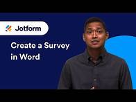 Video thumbnail for Creating a Survey in Microsoft Word