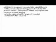 Video thumbnail for Physics Problem Solver Walk-through Follow Along Work Energy Force - Solving Energy Problems 13