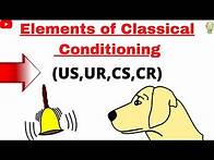 Video thumbnail for 4 Elements of Classical Conditioning|Examples|Classical Conditioning theory of learning|Ivan Pavlov