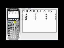 Video thumbnail for Determining Inverse Matrices on the TI83/84
