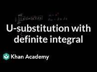 Video thumbnail for U-substitution with definite integral
