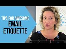 Video thumbnail for Email Etiquette Tips - How to Write Better Emails at Work