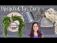Video thumbnail for Upcycled Tin Cans | Tin Can Project Ideas | Tin Can Hangers | Tin Can Pocket Craft