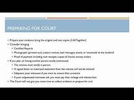 Video thumbnail for Unlawful Detainer Trial Preparation