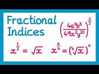 Video thumbnail for Fractional Indices - GCSE Higher Maths