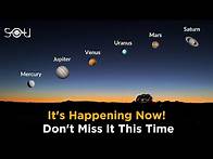 Video thumbnail for Look Up! A Rare Planetary Alignment is Taking Place Right Now
