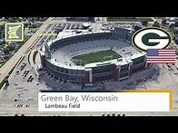 Video thumbnail for Lambeau Field | Green Bay Packers | Google Earth 360° Rotation