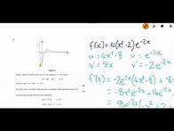 Video thumbnail for A Level Maths exam question on functions - differentiation and graph transformations