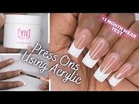 Video thumbnail for How to Apply Press On Nails with Acrylic Powder | BTArtBox X-Coat Tips | Make Press Ons Look Natural