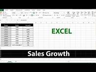 Video thumbnail for How to Calculate Sales Growth in Excel