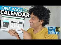 Video thumbnail for Amazing one page calendar made with just Excel formulas