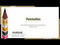 Video thumbnail for IWE: Punctuation