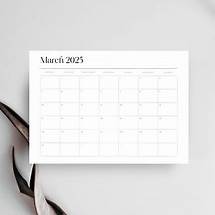 Video thumbnail for 2025 March Calendar Printable Dated Monthly Planner for Family Use Sunday and Monday Schedule Gift for Busy Households - Etsy