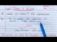Video thumbnail for Class and Object in Java | Learn Coding