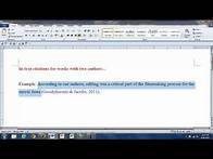 Video thumbnail for In-text Citations for Works with Two Authors