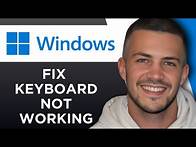 Video thumbnail for How To Fix Keyboard Not Working In Windows 11