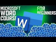 Video thumbnail for Microsoft word course for beginners: STEP- BY -STEP GUIDE 2025