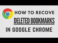 Video thumbnail for How to Recover Deleted Bookmarks in Google Chrome