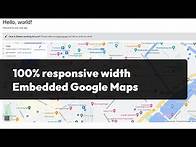 Video thumbnail for Integrate a responsive Google Maps iframe to any website