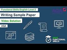 Video thumbnail for Pass Functional Skills - AQA Writing Sample Paper (Level 2) Video Solution