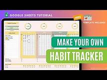 Video thumbnail for Simple Steps to a Better You: DIY Habit Tracker with Google Sheets [ Part 1] FREE Template available