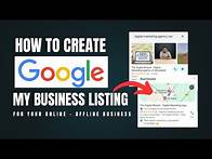 Video thumbnail for How to Create Google My Business Profile || Google My Business Listing Tutorial For Beginners