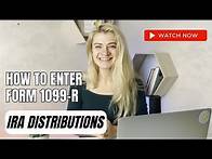 Video thumbnail for IRA Distributions and How to enter Form 1099-R - How to prepare form 1040 in 2023