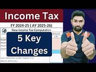 Video thumbnail for Income Tax Calculation 2025-26(FY 2024-25) के जरूरी बदलाव | ITR filing 2025-26 update New tax Regime