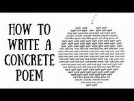 Video thumbnail for Writing Concrete Poetry: Creative Writing Experiment