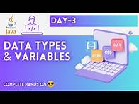 Video thumbnail for Day-3 | Data Types and Variables | JAVA Tutorial | JAVA Full Course