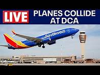 Video thumbnail for Planes clip wings at DCA Reagan Airport; Congressman on-board