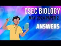 Video thumbnail for CSEC Biology May 2024 Paper 2 Answer Review