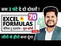 Video thumbnail for 70 Excel Formulas to Become Excel EXPERT | Most Useful Excel Formulas | Excel Formula Tutorial