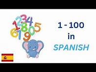 Video thumbnail for Numbers in Spanish: Count from 1 - 100 in Spanish/Español (with audio)