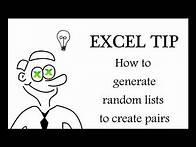 Video thumbnail for Excel - How to generate random lists to create pairs