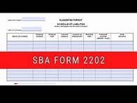 Video thumbnail for How To Complete SBA Form 2202 - Quick & Easy