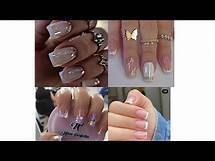 Video thumbnail for Press-On Nails | Short square french tip design | Press on nails look natural | French nail art